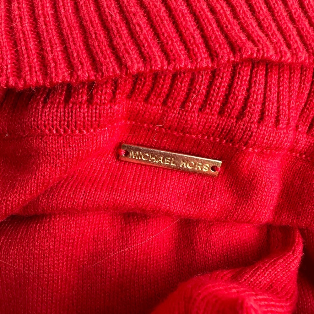 Michael MichaelKors Red Turtle neck sweater Size M - Picture 11 of 16